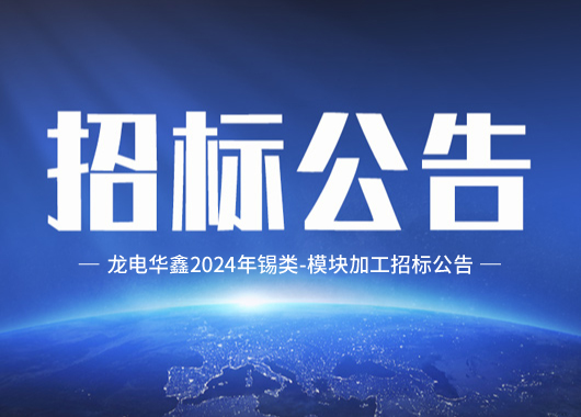 龍電華鑫錫類-模塊加工招標公告